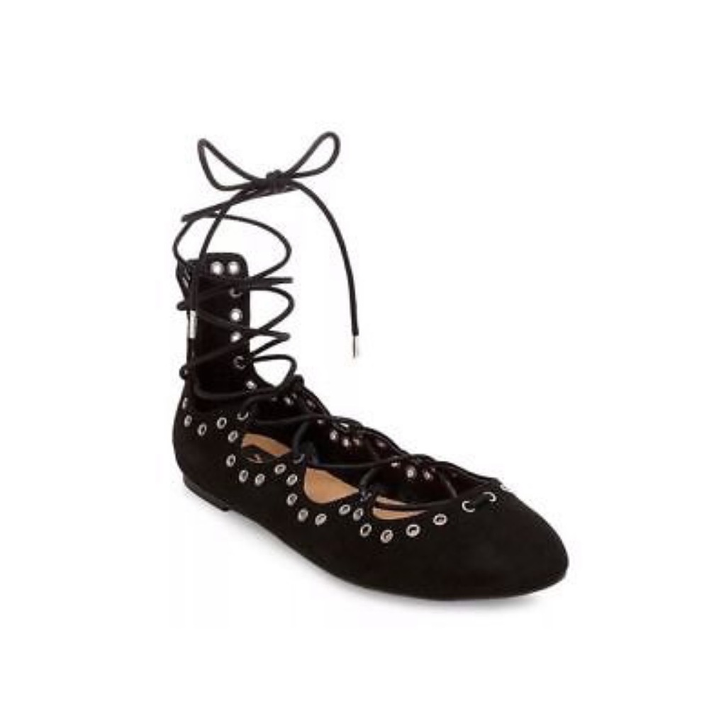 dv black women’s lace-up flat 🖤